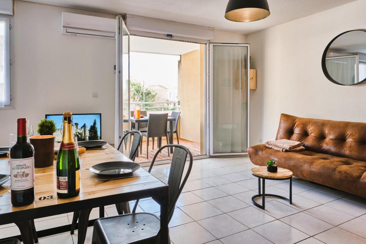 Tout Confort ! Calme, Climatisation, Piscine, Parking Gratuit, Grande Terrasse, Netflix, Wifi Carcasona Exterior foto